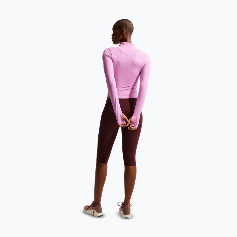 Női edzőfelső Nike Zenvy Dri-Fit Full Zip light magenta/white 3