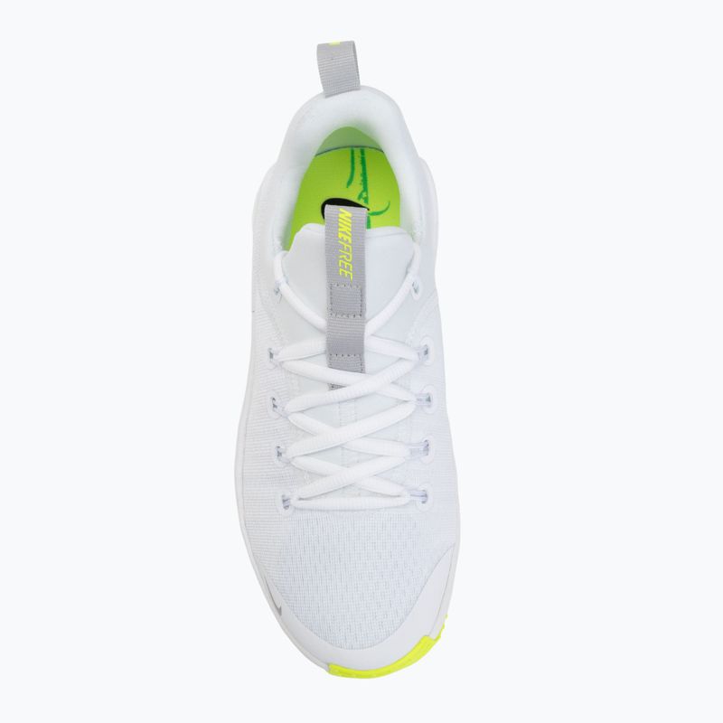 Női edzőcipők Nike Free Metcon 6 white/volt/metallic silver 5
