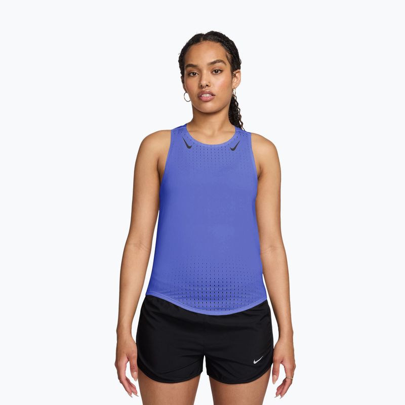 Női futópóló Nike AeroSwift Dri-Fit ADV Singlet sapphire/black