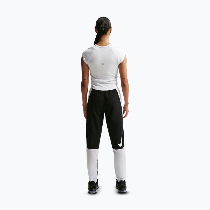 Női futópóló Nike Swoosh Run Dri-Fit white/photon dust/black 4