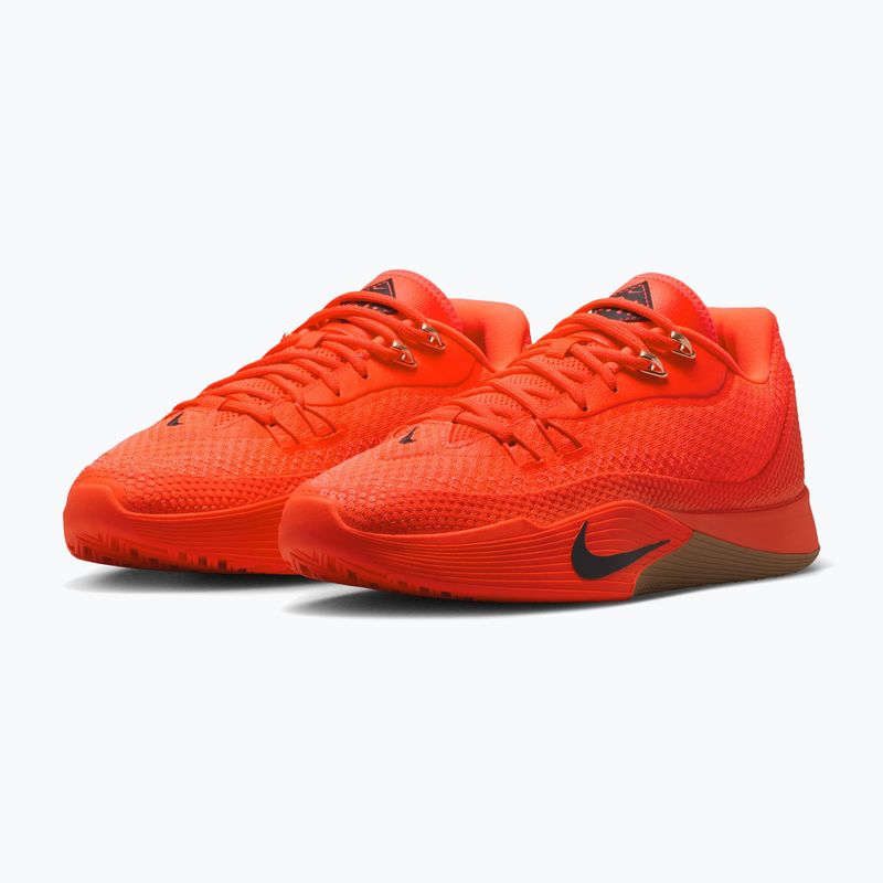 Férfi kosárlabdacipő Nike Street Flare bright crimson/gum light brown/black 3