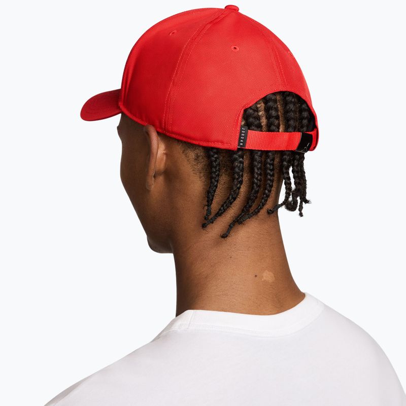 Czapka z daszkiem  Nike Jordan Rise Structured Metal Jumpman chile red/r511 6