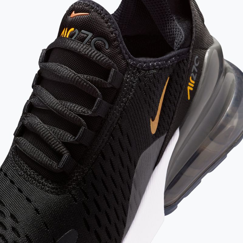 Gyerekcipő Nike Air Max 270 black/laser orange/metallic copper 8