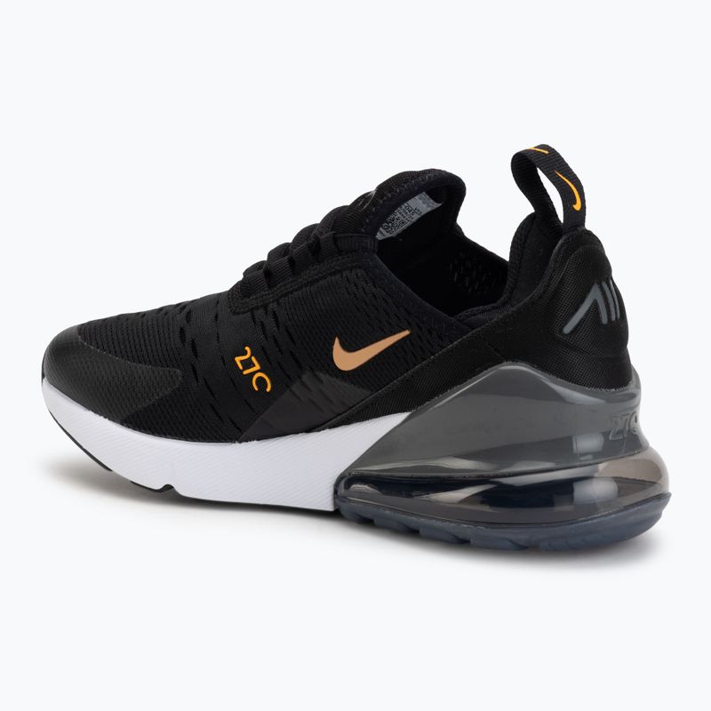 Gyerekcipő Nike Air Max 270 black/laser orange/metallic copper 3