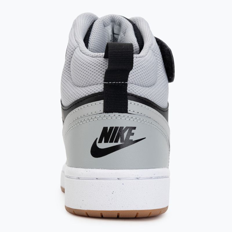 Gyerekcipő Nike Court Borough Mid 2 black/white/gum med brown/light smoke grey 6