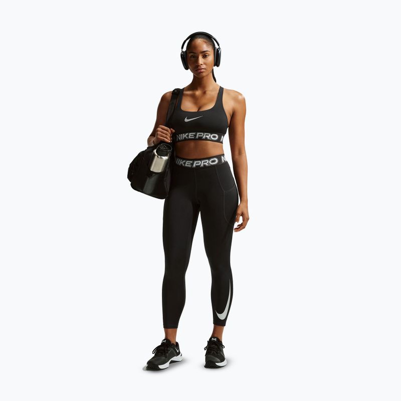 Női leggings Nike Pro Mid-Rise 7/8 black/white/white 2