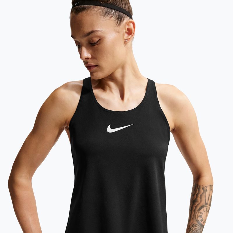 Női edzőpóló Nike Pro Dri-Fit TT black/white/metallic silver 4