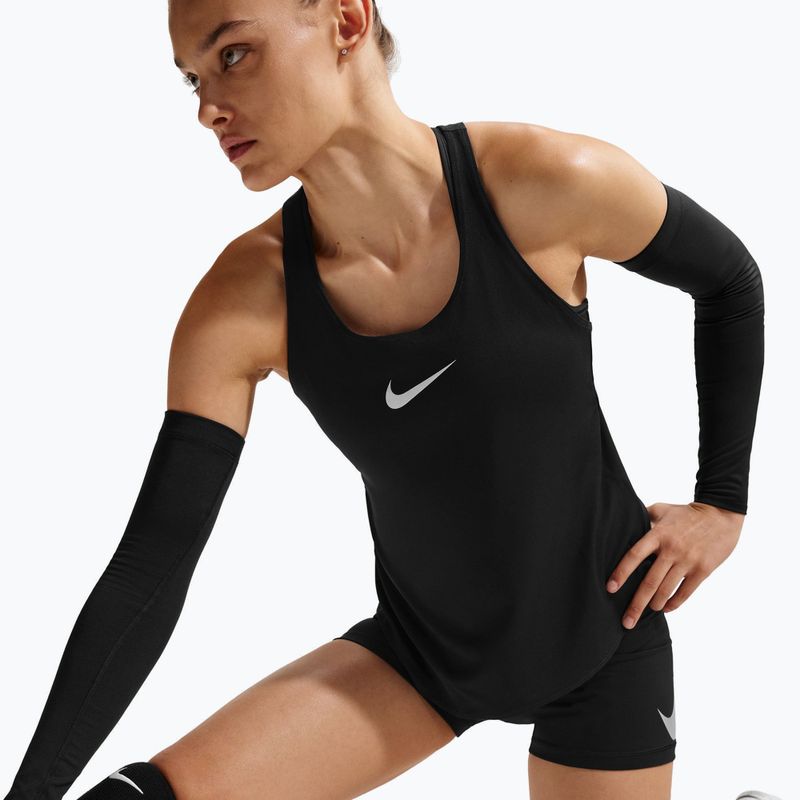 Női edzőpóló Nike Pro Dri-Fit TT black/white/metallic silver 6