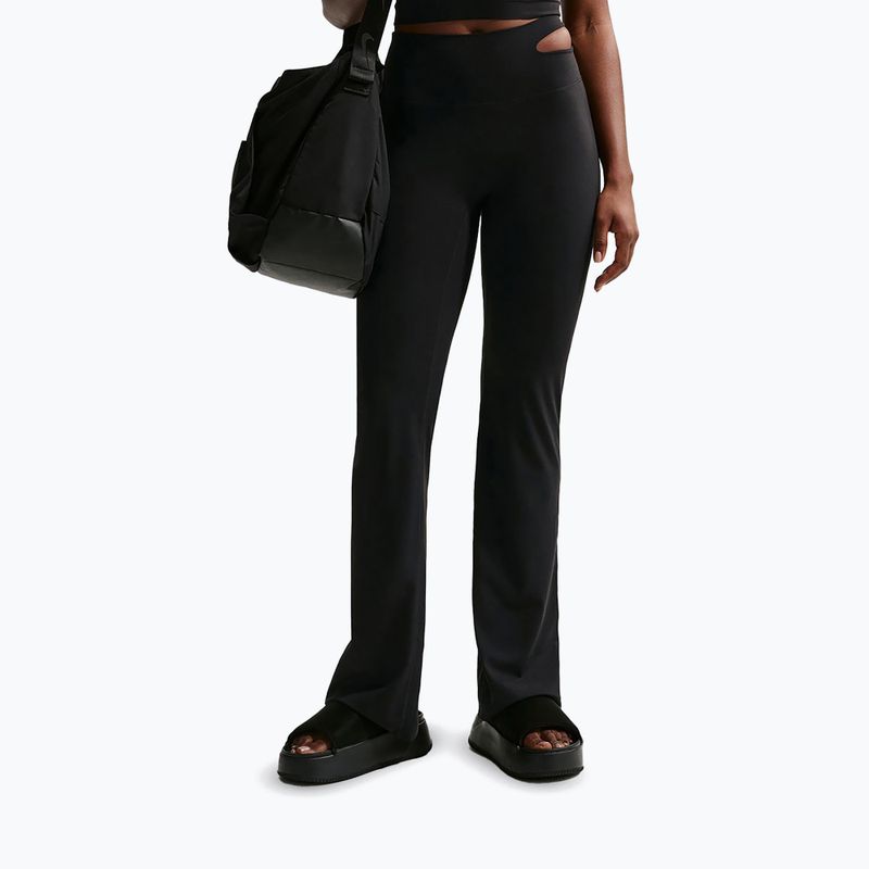 Női edzőnadrág Nike Zenvy High-Waisted Flared black/pcg3c 2