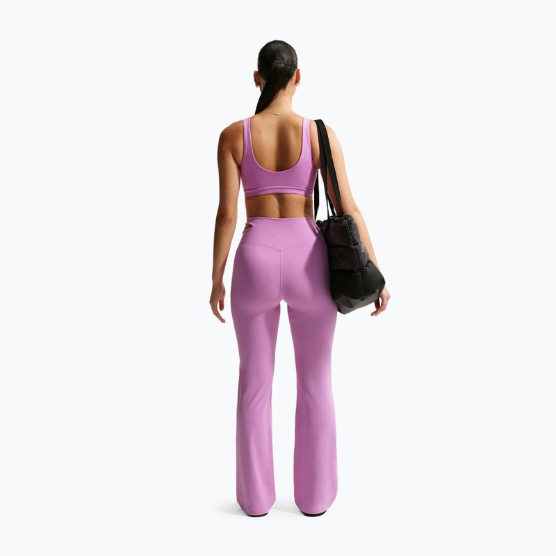 Női edzőnadrág Nike Zenvy High-Waisted Flared light magenta/white 3