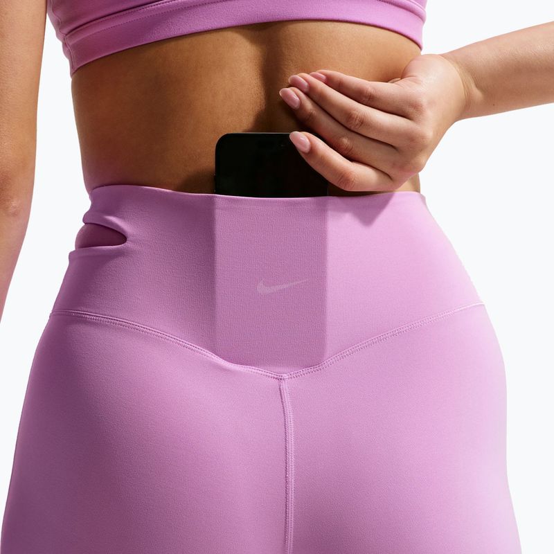 Női edzőnadrág Nike Zenvy High-Waisted Flared light magenta/white 7