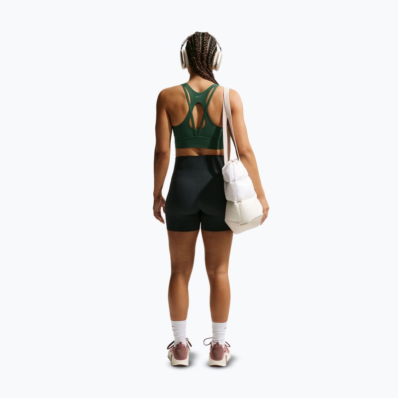 Edzőmelltartó Nike Zenvy Light Support Longline fir/white 3