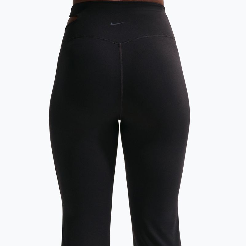 Női edzőnadrág Nike Zenvy High-Waisted Flared black/pcg3c 4