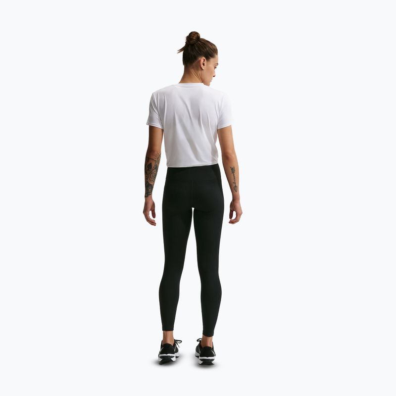 Női leggings Nike One Seamless Front High-Waisted black/white 3