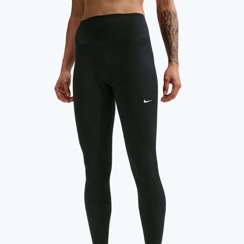 Női leggings Nike One Seamless Front High-Waisted black/white 4