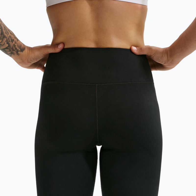 Női leggings Nike One Seamless Front High-Waisted black/white 5