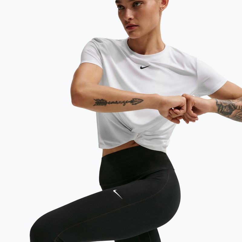 Női leggings Nike One Seamless Front High-Waisted black/white 6
