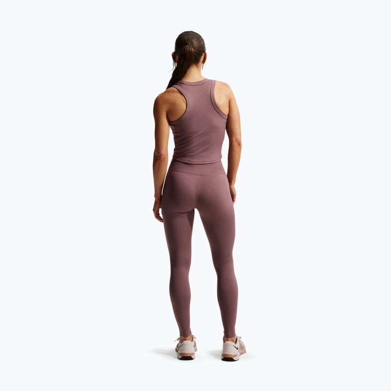 Női leggings Nike One Seamless Front High-Waisted tattoo/white 3