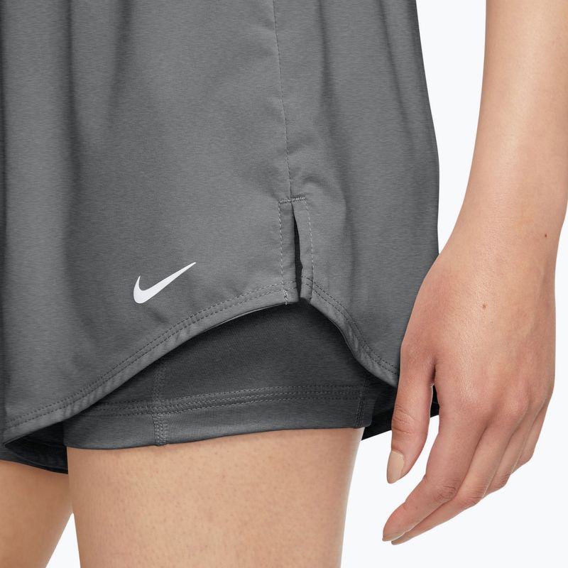 Női rövidnadrág Nike One Dri-Fit High-Waisted 3" 2In1 smoke grey/heather/white 4