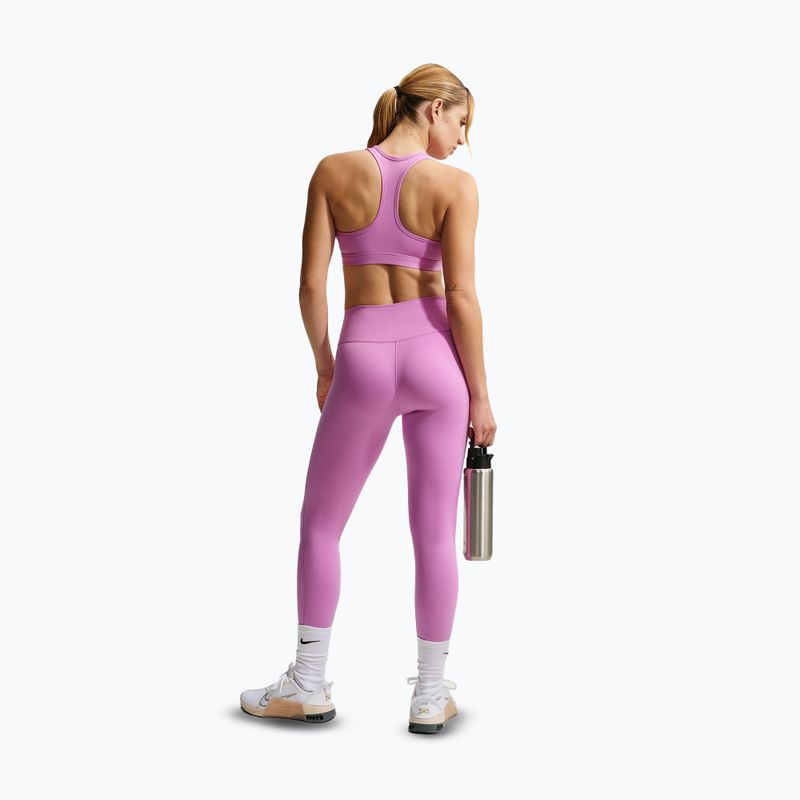 Női leggings Nike One Seamless Front High-Waisted light magenta/white 3