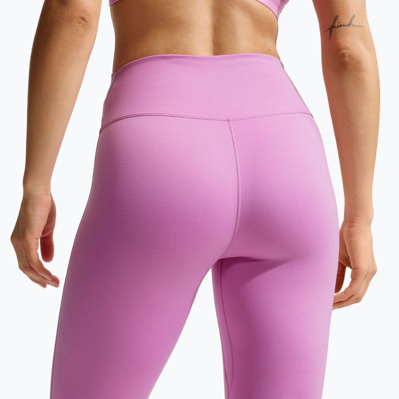 Női leggings Nike One Seamless Front High-Waisted light magenta/white 4