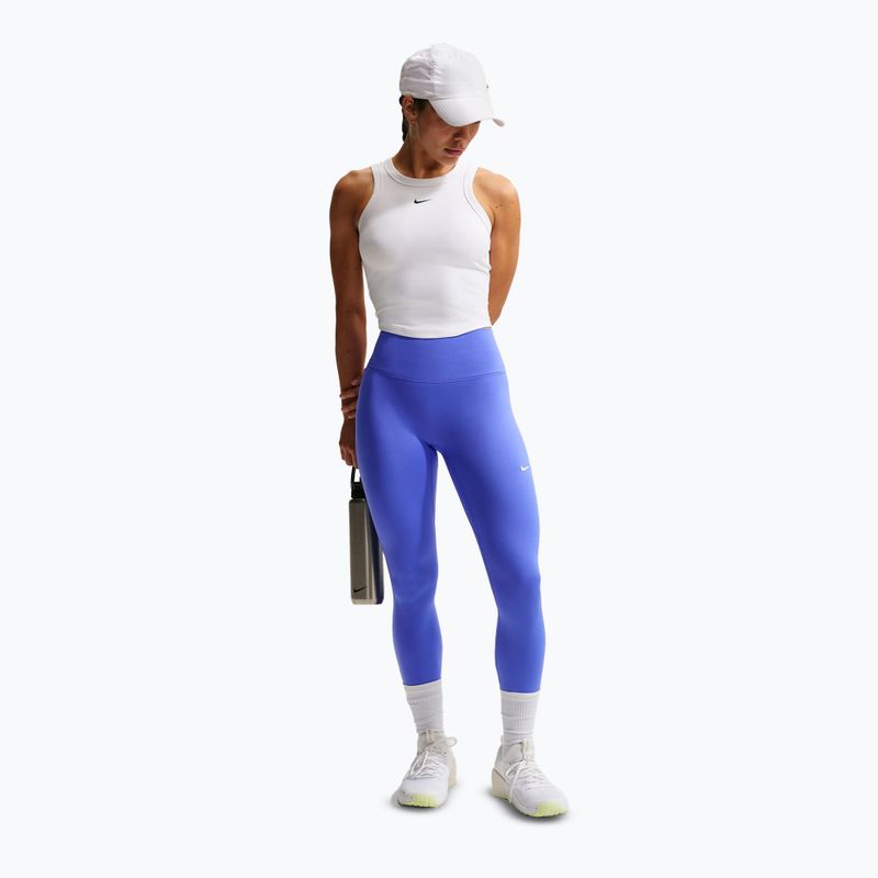Női leggings Nike One Seamless Front High-Waisted sapphire/white 2