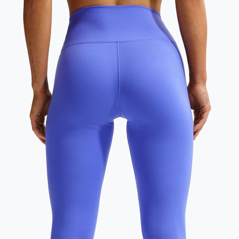Női leggings Nike One Seamless Front High-Waisted sapphire/white 5