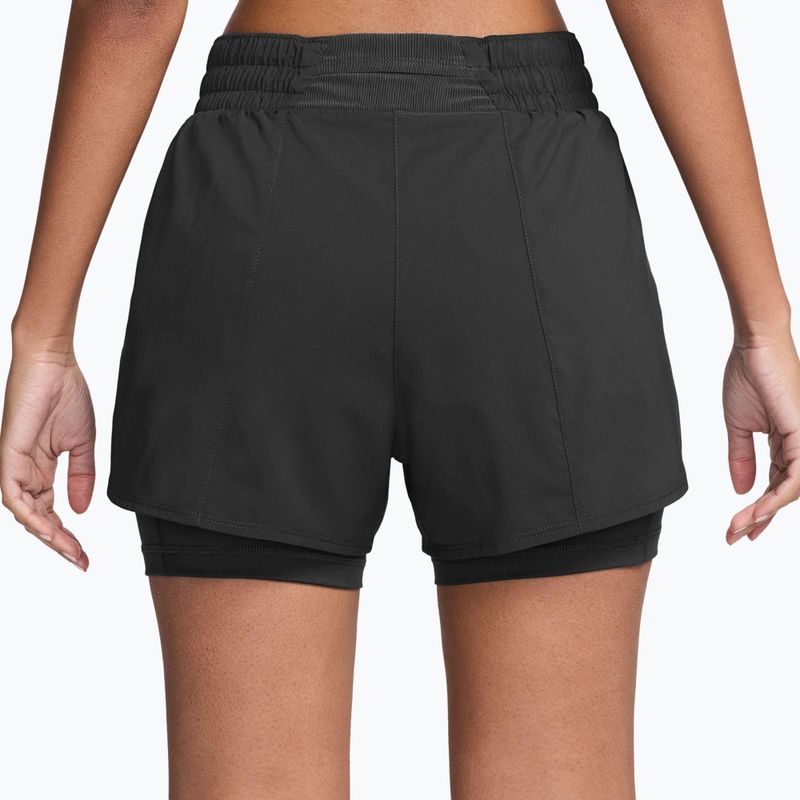 Női rövidnadrág Nike One Dri-Fit High-Waisted 3" 2In1 black/white 2
