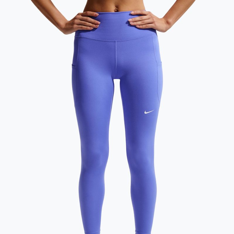 Női edző leggings Nike One High-Waisted 7/8 sapphire/white 4