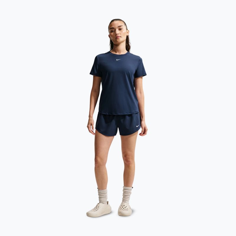 Női edző rövidnadrág Nike One midnight navy/white 2