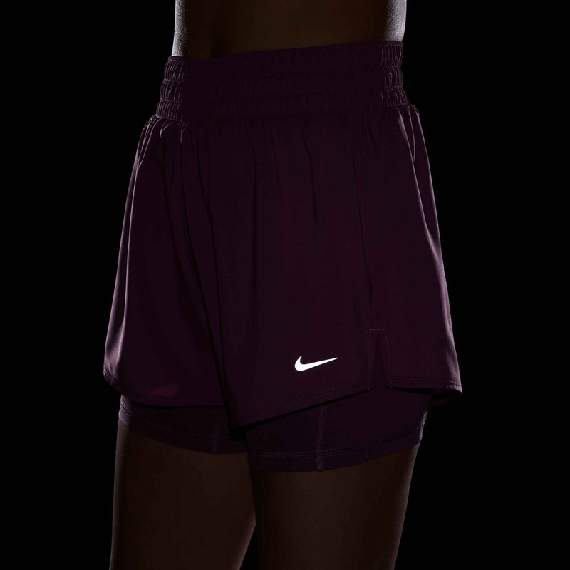 Női rövidnadrág Nike One Dri-Fit High-Waisted 3" 2In1 light magenta/white 5