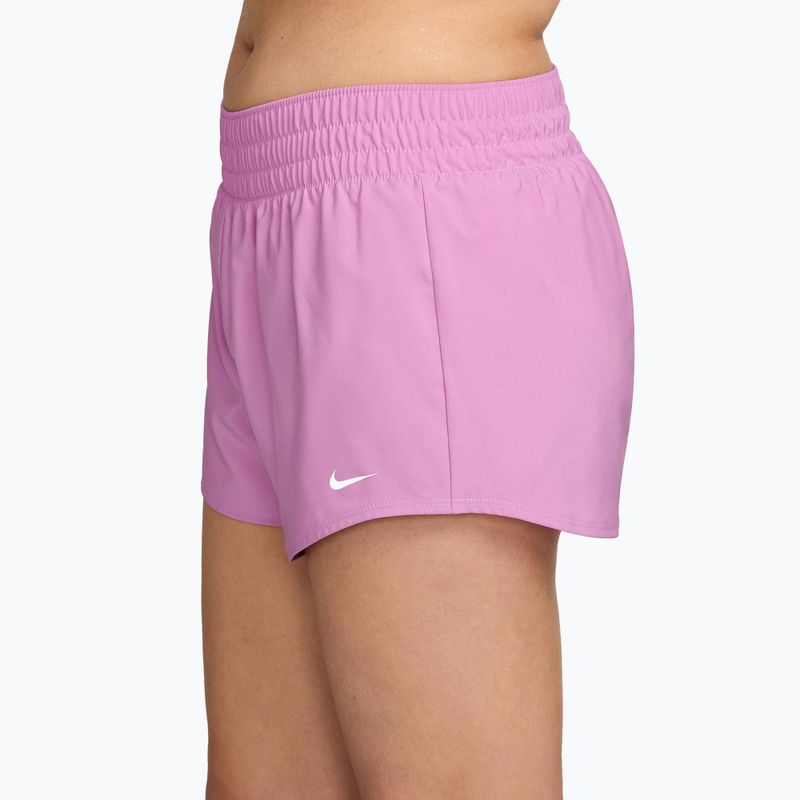Női rövidnadrág Nike One Dri-Fit 3" light magenta/white 3