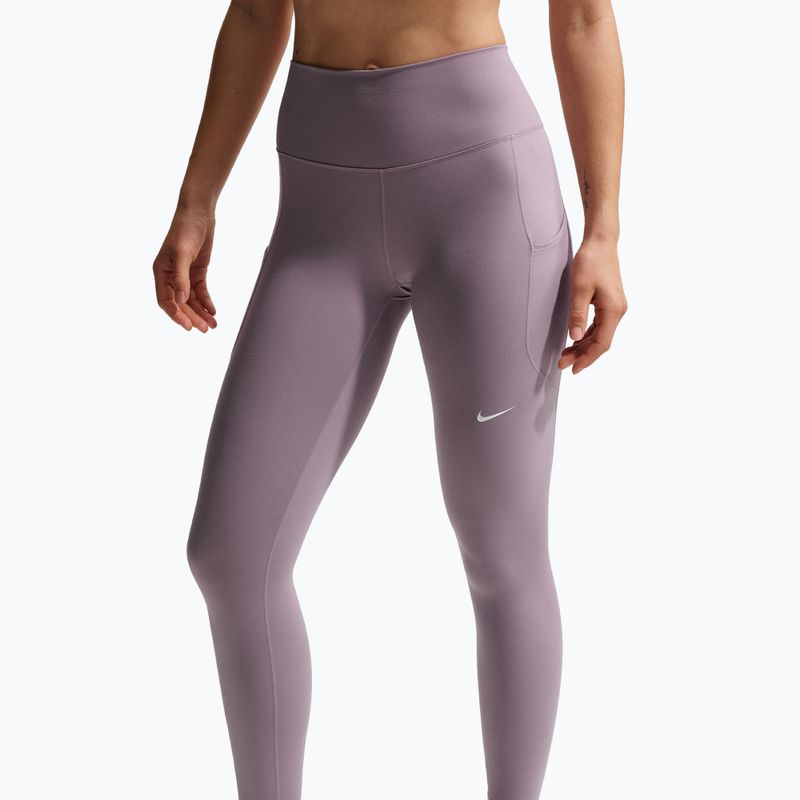 Női edző leggings Nike One High-Waisted 7/8 light violet ore/white 4