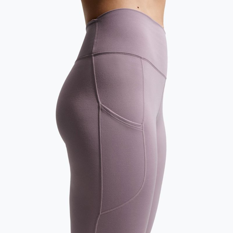 Női edző leggings Nike One High-Waisted 7/8 light violet ore/white 5