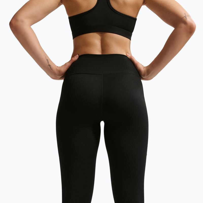 Női edzésleggings Nike One High-Waisted 7/8 black/white 4