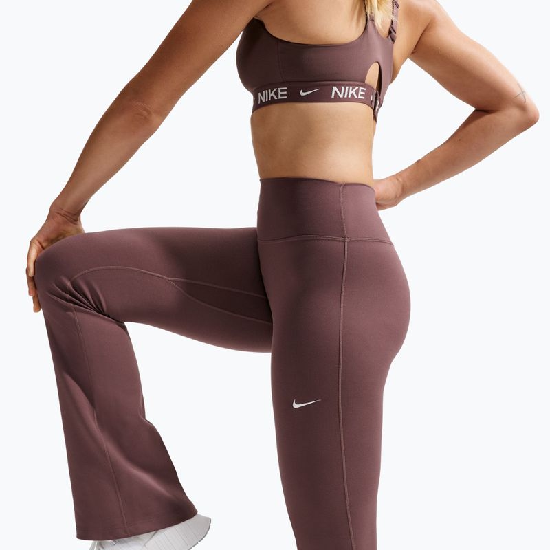 Női leggings Nike One High Waisted Flared tattoo/white 4