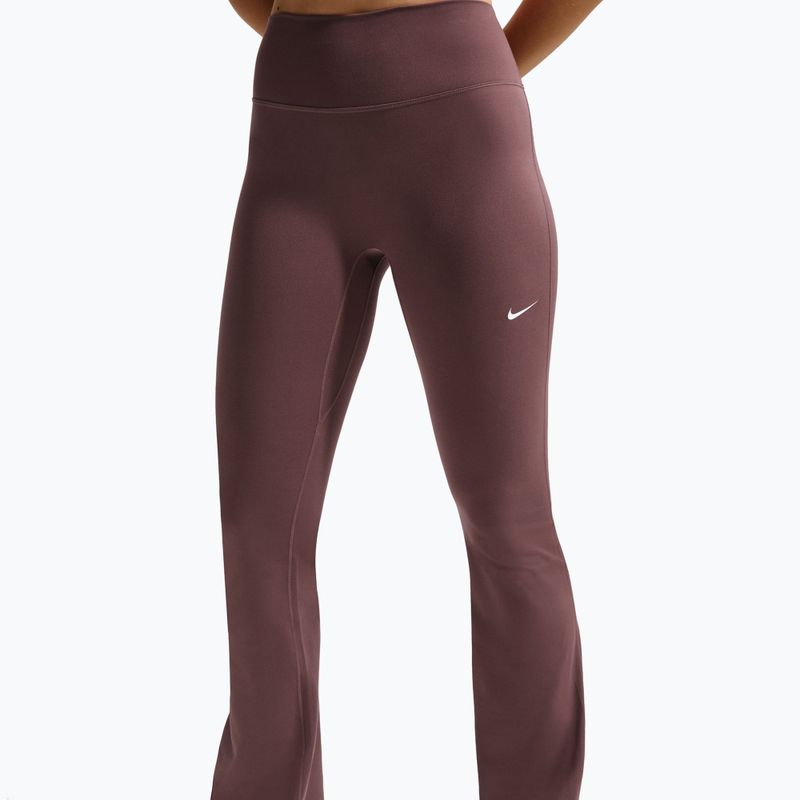Női leggings Nike One High Waisted Flared tattoo/white 5