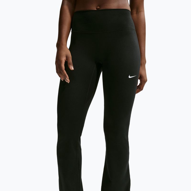 Női leggings Nike One High Waisted Flared black/white 5