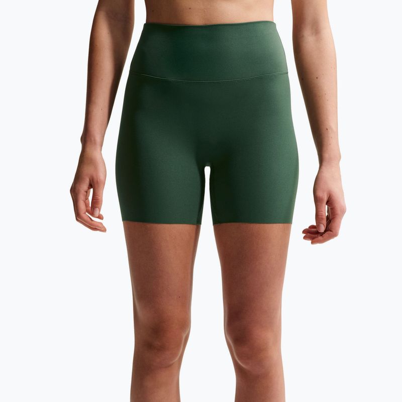 Női rövidnadrág Nike Zenvy High Waisted Biker 5" fir/white 5