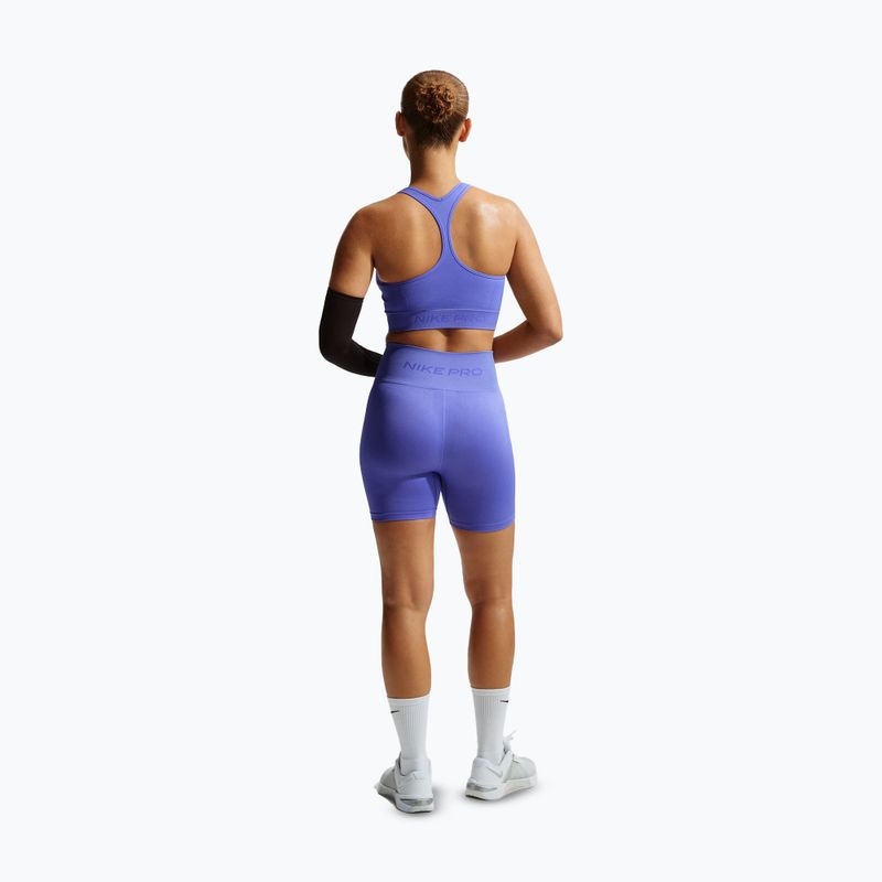 Női rövidnadrág Nike Pro Seamless High-Waisted Biker 5" sapphire 3