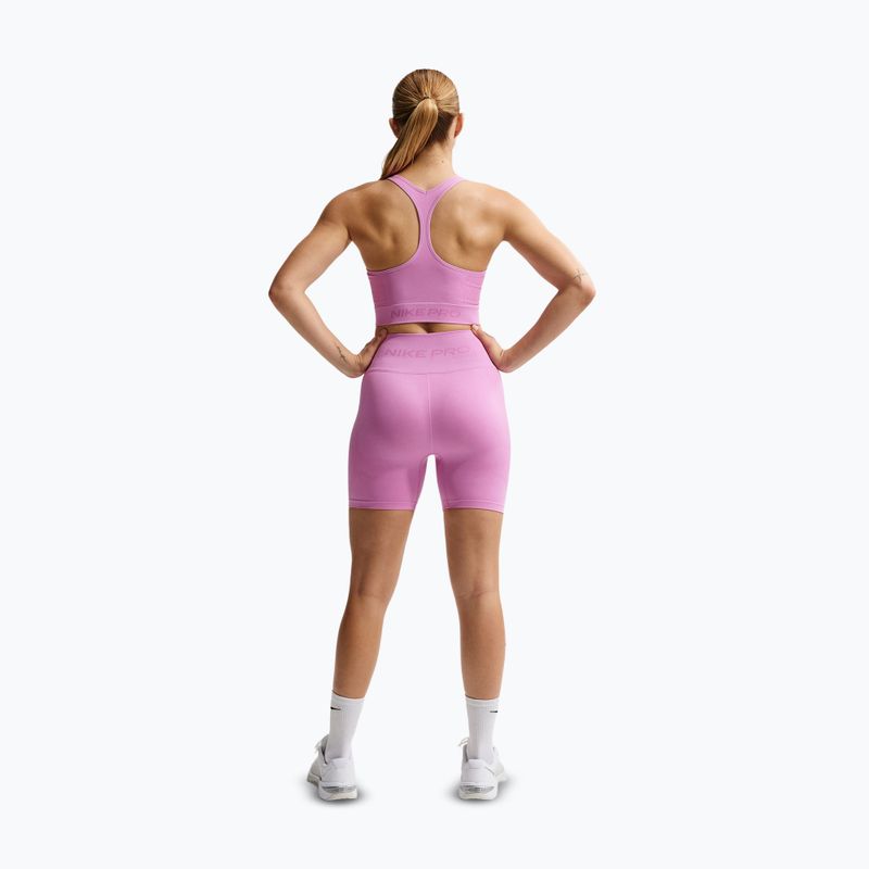 Edző felső Nike Pro Seamless Dri-Fit Cropped light magenta 3