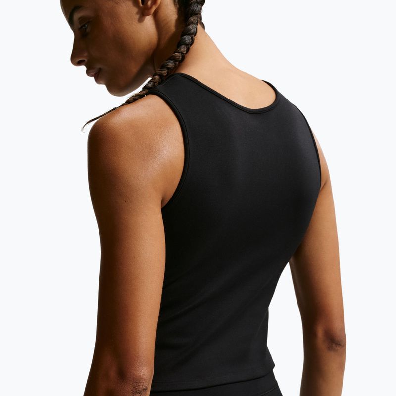 Női edzőpóló Nike One Dri-Fit TT black/white 5