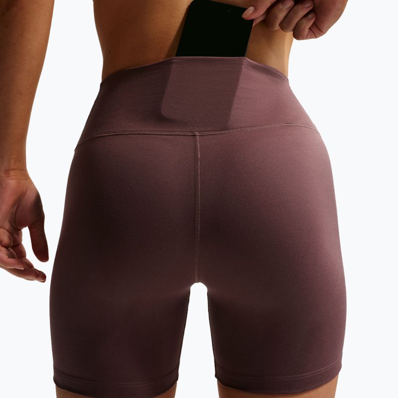 Női rövidnadrág Nike One High-Waisted Biker 5" tattoo/white 6