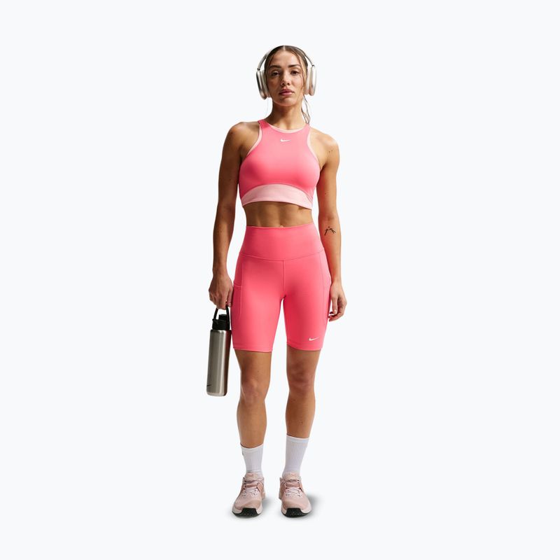 Edzőmelltartó Nike One Medium Support Sea coral/bleached coral/white 2