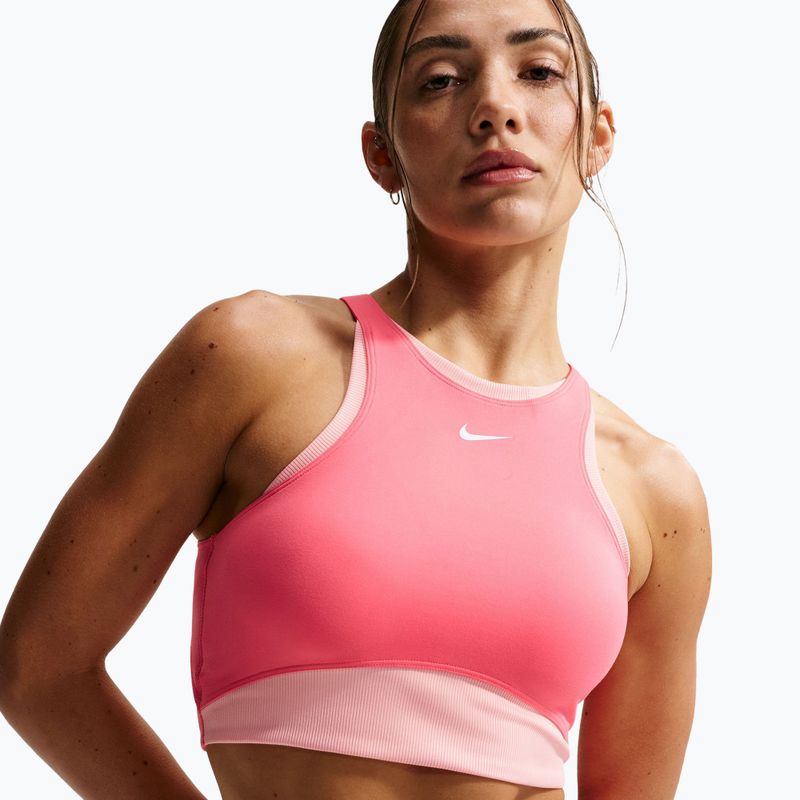 Edzőmelltartó Nike One Medium Support Sea coral/bleached coral/white 5