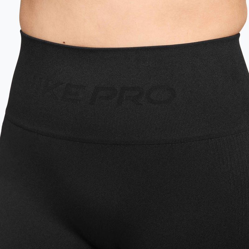 Női rövidnadrág Nike Pro Seamless High-Waisted Biker 5" black 4