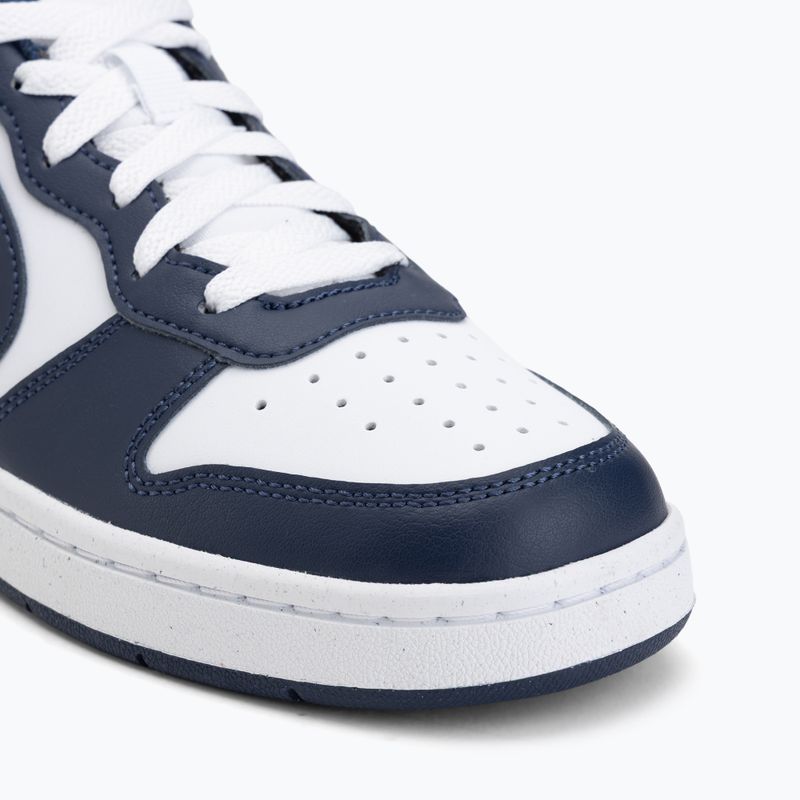 Gyerekcipő Nike Court Borough Low Next Bloom white/white/midnight navy 7
