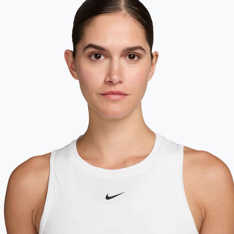 Női edzőpóló Nike One Classic Dri-Fit white/black 3