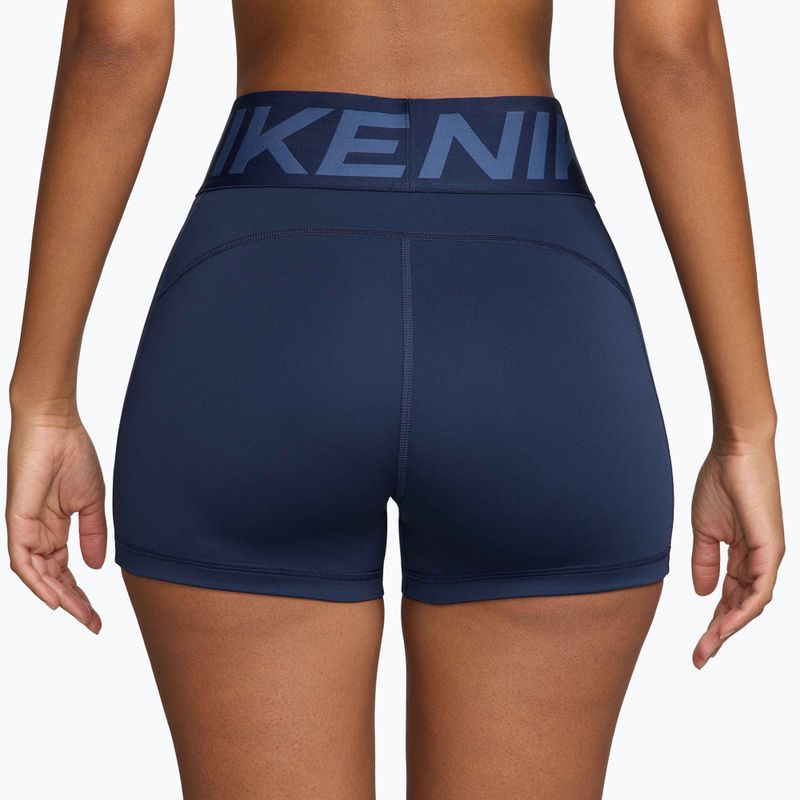 Női rövidnadrág Nike Pro Sculpt High Waisted 3" Biker midnight navy/white 2
