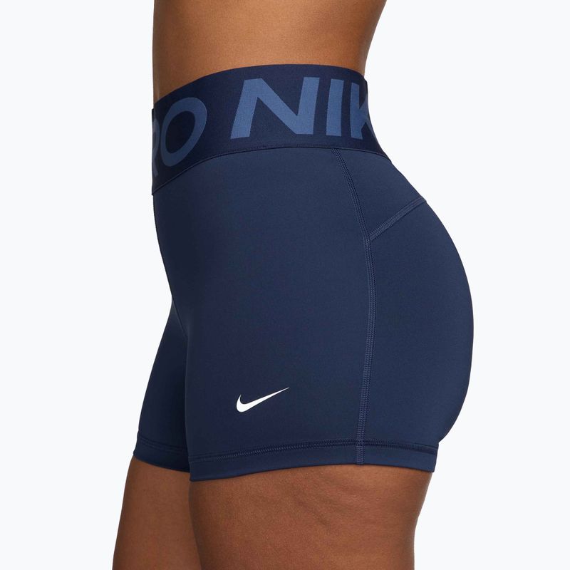 Női rövidnadrág Nike Pro Sculpt High Waisted 3" Biker midnight navy/white 3